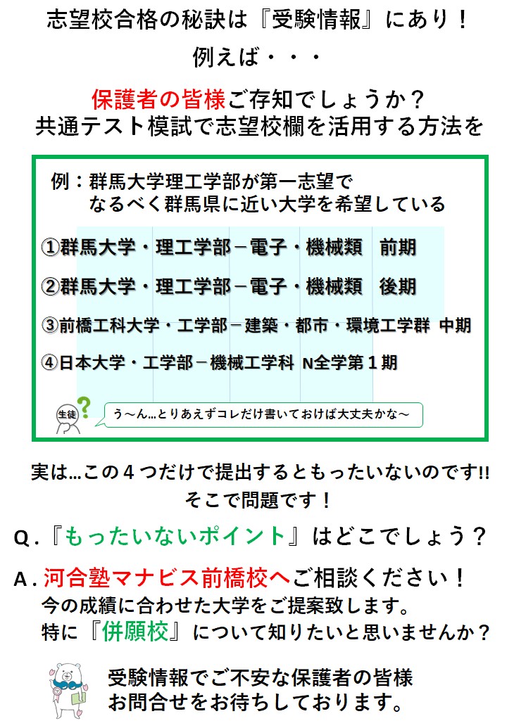 前橋校 河合塾マナビス-校舎案内｜現役合格をめざす高校生の大学