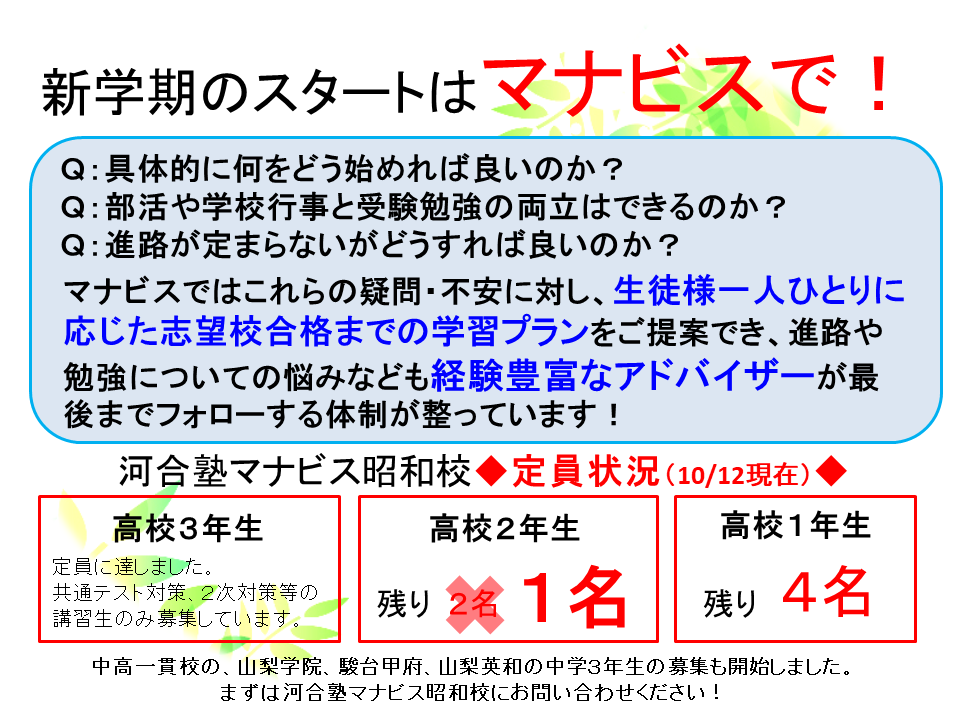 昭和校 河合塾マナビス-校舎案内｜現役合格をめざす高校生の大学受験予備校