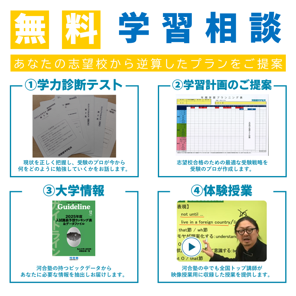 無料学習相談会は4STEP！